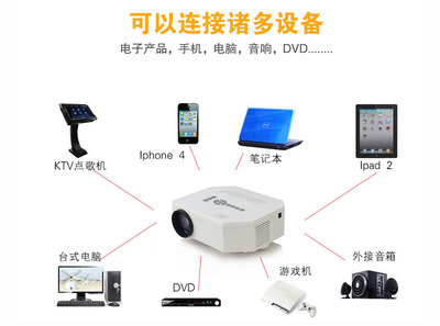 微型投影儀_迷你家用微型投影儀 電影高清投影機(jī) 廠家批發(fā) 